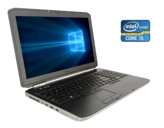 БУ Ноутбук Б-класс Dell Latitude E5520 / 15.6&quot; (1366x768) TN / Intel Core i5-2410M (2 (4) ядра по 2.3 - 2.9 GHz) / 8 GB DDR3 / 240 GB SSD / Intel HD Graphics 3000 / WebCam / DVD-ROM / Win 10 Pro из Европы в Дніпрі