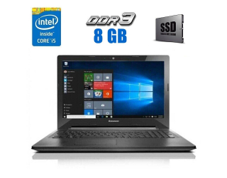 БУ Ноутбук Б-класс Lenovo G50-80 / 15.6&quot; (1366x768) TN / Intel Core i5-5200U (2 (4) ядра по 2.2 - 2.7 GHz) / 8 GB DDR3 / 120 GB SSD / Intel HD Graphics 5500 / WebCam из Европы в Дніпрі