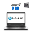 Ноутбук HP Probook 640 G3 / 14" (1920x1080) TN / Intel Core i3-7100U (2 (4) ядра по 2.4 GHz) / 8 GB DDR4 / 480 GB SSD / Intel HD Graphics 620 / WebCam / 3G - 1