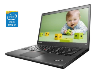 БУ Ноутбук А-класс Lenovo ThinkPad T440p / 14&quot; (1366x768) TN / Intel Core i7-4600M (2 (4) ядра по 2.9 - 3.6 GHz) / 8 GB DDR3 / 240 GB SSD / Intel HD Graphics 4600 / WebCam / DVD-RW / Win 10 Pro из Европы в Дніпрі