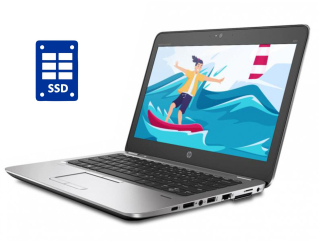 БУ Нетбук А-класс HP EliteBook 820 G3 / 12.5&quot; (1366x768) TN / Intel Core i3-6100U (2 (4) ядра по 2.3 GHz) / 4 GB DDR4 / 128 GB SSD / Intel HD Graphics 520 / WebCam  из Европы в Дніпрі