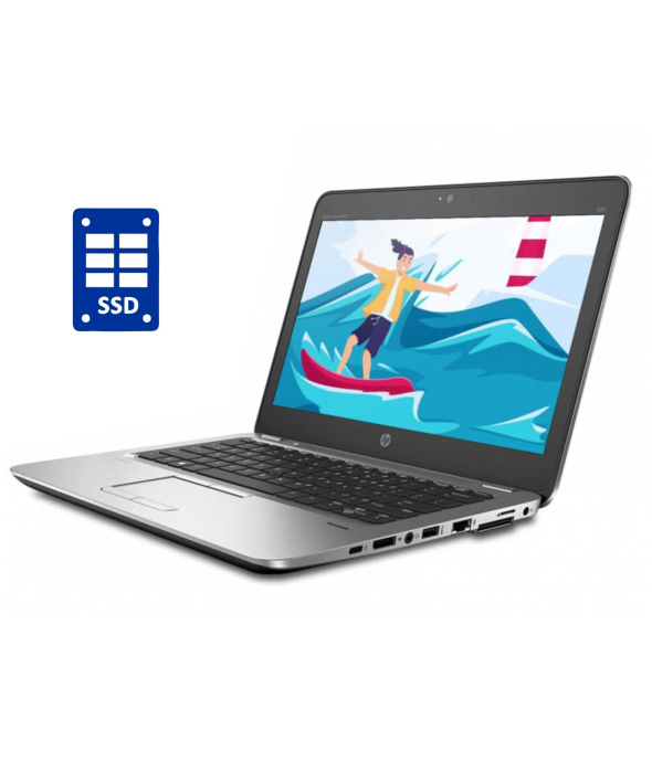 Нетбук А-класс HP EliteBook 820 G3 / 12.5&quot; (1366x768) TN / Intel Core i3-6100U (2 (4) ядра по 2.3 GHz) / 4 GB DDR4 / 128 GB SSD / Intel HD Graphics 520 / WebCam - 1