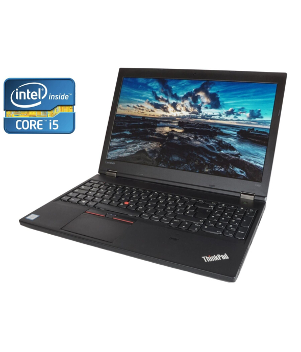 Ноутбук А-класс Lenovo ThinkPad L560 / 15.6&quot; (1366x768) TN / Intel Core i5-6300U (2 (4) ядра по 2.4 - 3.0 GHz) / 4 GB DDR4 / 240 GB SSD / Intel HD Graphics 520 / WebCam / DVD-RW / Win 10 Pro - 1