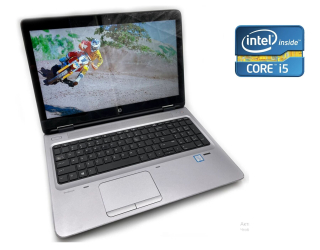 БУ Ноутбук А-класс HP ProBook 650 G2 / 15.6&quot; (1366x768) TN / Intel Core i5-6300U (2 (4) ядра по 2.4 - 3.0 GHz) / 8 GB DDR4 / 128 GB SSD / Intel HD Graphics 520 / WebCam / DVD-RW / Win10 Pro из Европы в Дніпрі