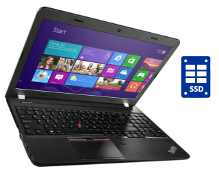 БУ Ноутбук Lenovo ThinkPad E550 / 15.6&quot; (1366x768) TN / Intel Core i3-4005U (2 (4) ядра по 1.7 GHz) / 8 GB DDR3 / 240 GB SSD / Intel HD Graphics 4400 / WebCam / DVD-ROM / Win 10 Pro из Европы в Дніпрі