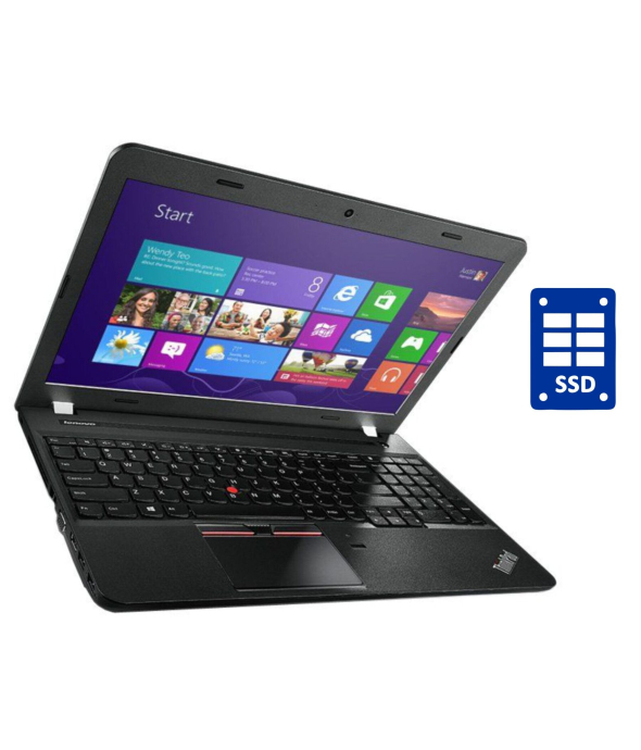 Ноутбук Lenovo ThinkPad E550 / 15.6&quot; (1366x768) TN / Intel Core i3-4005U (2 (4) ядра по 1.7 GHz) / 8 GB DDR3 / 240 GB SSD / Intel HD Graphics 4400 / WebCam / DVD-ROM / Win 10 Pro - 1
