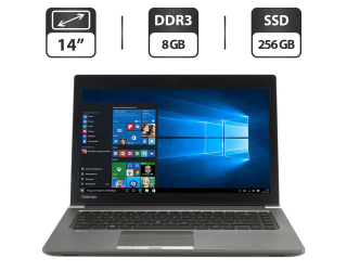 БУ Ноутбук Б-класс Toshiba Tecra Z40-A / 14&quot; (1600x900) TN / Intel Core i7-4600U (2 (4) ядра по 2.1 - 3.3 GHz) / 8 GB DDR3 / 256 GB SSD / Intel HD Graphics 4400 / WebCam / HDMI из Европы в Днепре