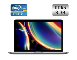 БУ Ультрабук Apple MacBook Pro 13 (2019) / 13.3&quot; (2560x1600) IPS / Intel Core i5-8257U (4 (8) ядра по 1.4 - 3.9 GHz) / 8 GB DDR3 / 256 GB SSD / Intel Iris Plus Graphics 645 / WebCam / True Tone / Touch ID / Space Gray из Европы в Дніпрі