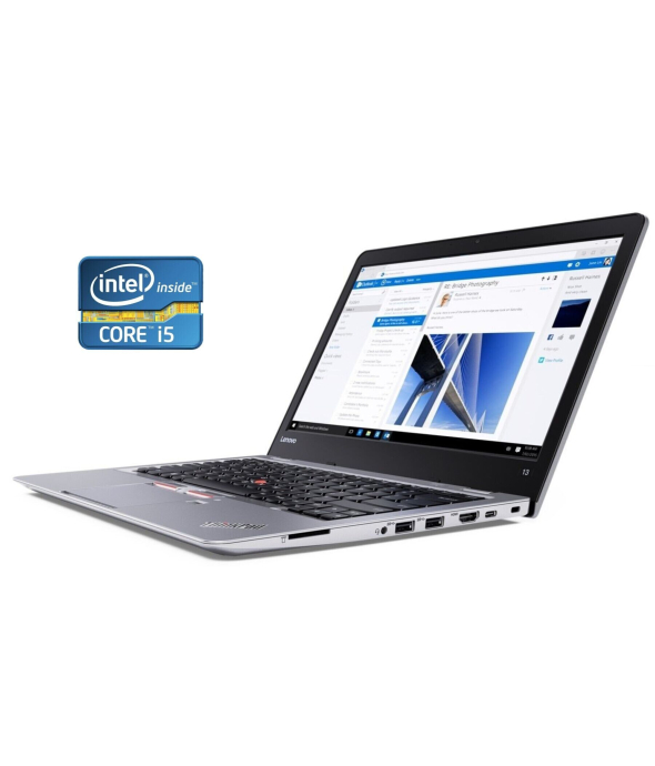 Ультрабук Б-класс Lenovo ThinkPad 13 / 13.3&quot; (1366x768) TN / Intel Core i5-7200U (2 (4) ядра по 2.5 - 3.1 GHz) / 8 GB DDR4 / 256 GB SSD / Intel HD Graphics 620 / WebCam / Win 10 Pro - 1