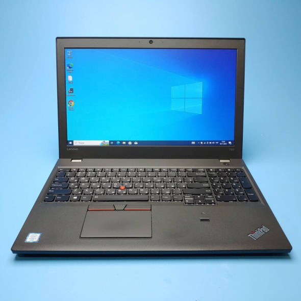Ноутбук Lenovo ThinkPad T560 / 15.6&quot; (1366x768) TN / Intel Core i5-6200U (2 (4) ядра по 2.3 - 2.8 GHz) / 8 GB DDR3 / 256 GB SSD / Intel HD Graphics 520 / WebCam / Win 10 Pro - 2