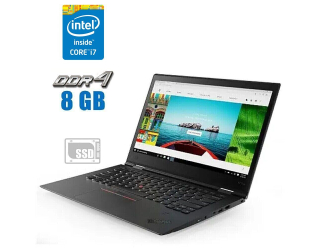 БУ Ультрабук Lenovo ThinkPad X1 Carbon (5th Gen) / 14&quot; (1920x1080) IPS / Intel Core i7-6500U (2 (4) ядра по 2.5 - 3.1 GHz) / 8 GB DDR4 / 240 GB SSD / Intel HD Graphics 520 / WebCam из Европы в Дніпрі