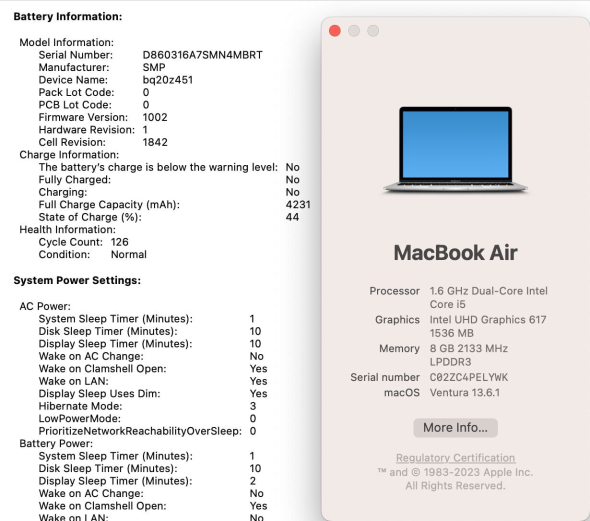 Ультрабук Б-класс Apple MacBook Air 13 (2019) / 13.3&quot; (2560x1600) IPS / Intel Core i5-8210Y (2 (4) ядра по 1.6 - 3.6 GHz) / 8 GB DDR3 / 256 GB SSD / Intel UHD Graphics 617 / WebCam / True Tone / Touch ID / Silver - 7