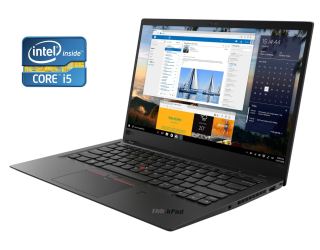 БУ Ультрабук А класс Lenovo ThinkPad X1 Carbon Gen 6 / 14&quot; (2560x1440) IPS / Intel Core i5-8350U (4 (8) ядра по 1.7 - 3.6 GHz) / 8 GB DDR4 / 256 GB SSD / Intel UHD Graphics 620 / WebCam / Win 10 Pro из Европы в Дніпрі
