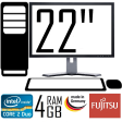 Компьютер fujitsu e5321 CORE 2 DUO 3.00 GHZ, 4GB DDR3 + 22" TFT - 1