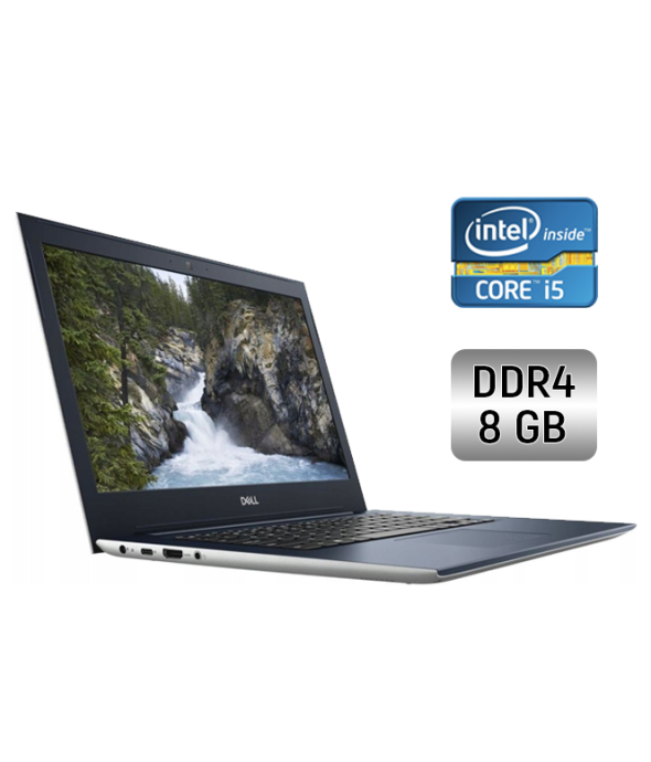 Ультрабук Б-класс Dell Vostro 5471 / 14&quot; (1920x1080) IPS / Intel Core i5-8250U (4 (8) ядра по 1.6 - 3.4 GHz) / 8 GB DDR4 / 240 GB SSD / Intel UHD Graphics 620 / WebCam / Windows 10 - 1