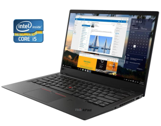 БУ Ультрабук А- класс Lenovo ThinkPad X1 Carbon Gen 5 / 14&quot; (1920x1080) IPS / Intel Core i5-7300U (2 (4) ядра по 2.6 - 3.5 GHz) / 8 GB DDR4 / 256 GB SSD / Intel HD Graphics 620 / WebCam / Win 10 Pro из Европы в Днепре