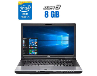 БУ Ноутбук Fujitsu LifeBook E752 / 15.6&quot; (1600x900) TN / Intel Core i5-3210M (2 (4) ядра по 2.5 - 3.1 GHz) / 8 GB DDR3 / 480 GB SSD / Intel HD Graphics 4000 / WebCam из Европы в Дніпрі