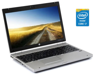 БУ Ноутбук Б-класс HP EliteBook 8570p / 15.6&quot; (1366x768) TN / Intel Core i7-3740QM (4 (8) ядра по 2.7 - 3.7 GHz) / 8 GB DDR3 / 120 GB SSD / Intel HD Graphics 4000 / DVD-RW из Европы