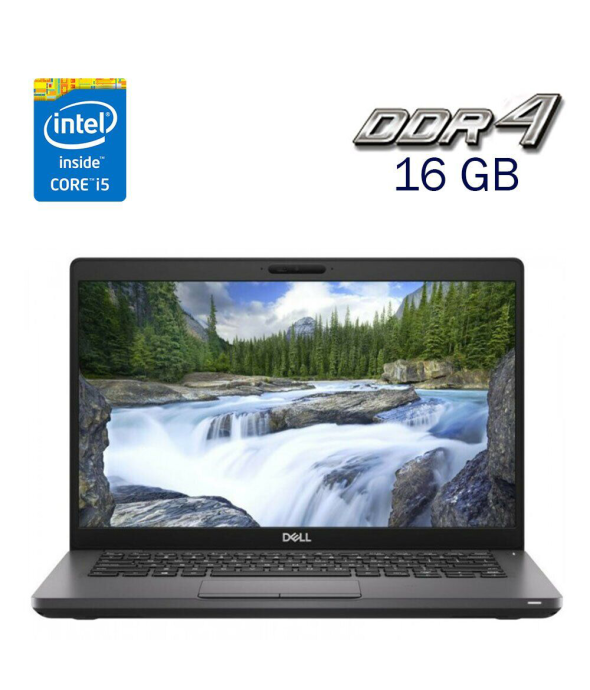 Ультрабук Dell Latitude 5401 / 14&quot; (1920x1080) IPS / Intel Core i5-9400H (4 (8) ядра по 2.5 - 4.3 GHz) / 16 GB DDR4 / 256 GB SSD M.2 / Intel UHD Graphics 630 / WebCam + Мышка - 1
