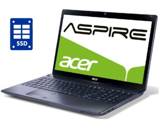 БУ Ноутбук Acer Aspire 5750 / 15.6&quot; (1366x768) TN / Intel Core i3-2310M (2 (4) ядра по 2.1 GHz) / 8 GB DDR3 / 240 GB SSD / Intel HD Graphics 3000 / WebCam / Win 10 Pro из Европы в Днепре