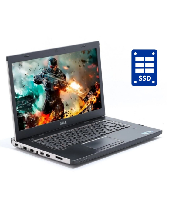 Ноутбук Dell Vostro 3550 / 15.6&quot; (1366x768) TN / Intel Core i3-2330M (2 (4) ядра по 2.2 GHz) / 8 GB DDR3 / 240 GB SSD / Intel HD Graphics 3000 / WebCam / Win 10 Pro - 1